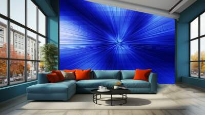 illustration of bright flash, explosion or burst on the blue bac Wall mural