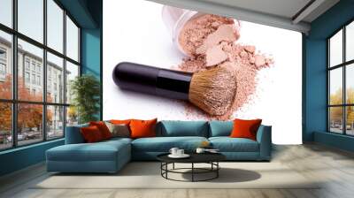 face powder with brush Wall mural