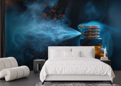 A Spray of Blue Mist Wall mural