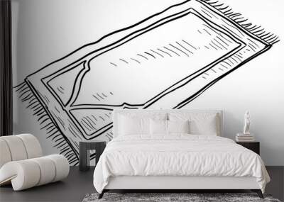 prayer mat handdrawn illustration Wall mural