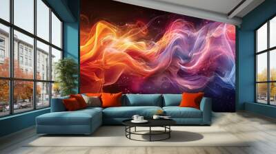 Abstract galaxy colors tech background wallpaper design images Wall mural