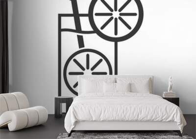 web minimalist line art icon logo symbol  Wall mural