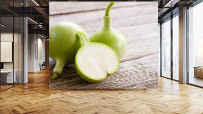 Bottle gourd or calabash gourd ( Lagenaria Siceraria) Wall mural