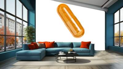 Turmeric capsule isolated on white background. Wall mural