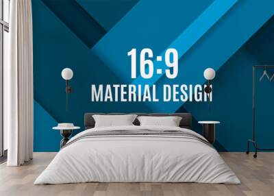 Background Unusual modern material design. Format 16:9 . Vector Illustration Wall mural