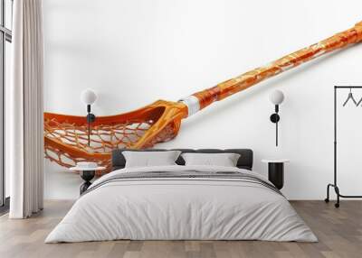 Lacrosse stick, on the white background Wall mural