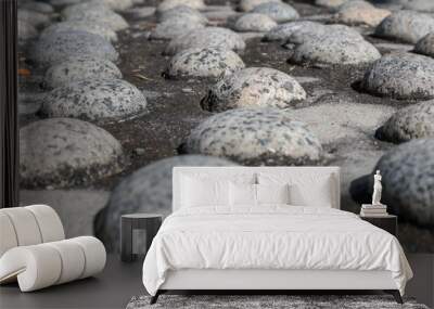 stones on the beach or garden for therapy Wall mural