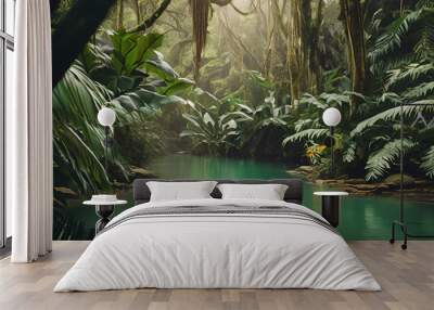 tropical pool Wall mural