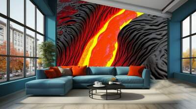 red and yellow background Wall mural