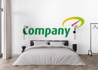 Three modern company logo designs Wall mural