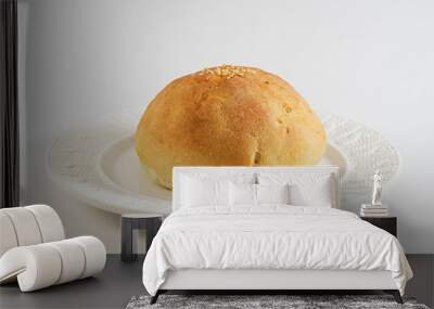 bread on a plate Wall mural