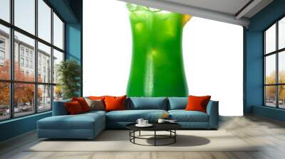 green cocktail with pineapple Wall mural