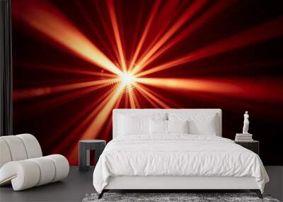 red disco lights background Wall mural