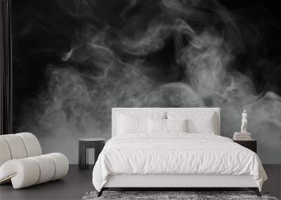 smoke background and dense fog Wall mural