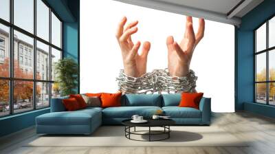 two chained hands Wall mural