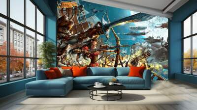 steampunk forever, background for your desktop Wall mural