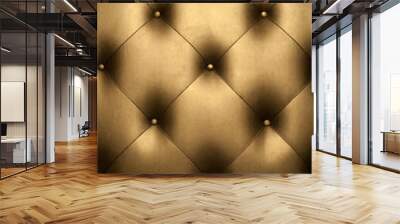 luxury golden leather close-up background Wall mural