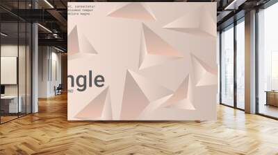 Abstract composition of  triangle. Wall mural