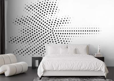 Abstract halftone texture with dots.Punk, pop, grunge in vintage style. Wall mural