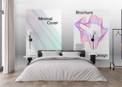 Cover design template set  Wall mural