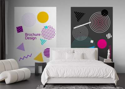 Memphis cover design. Wall mural