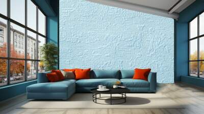 Texture of blue wallpaper with relief and godler pattern. Paper background Wall mural