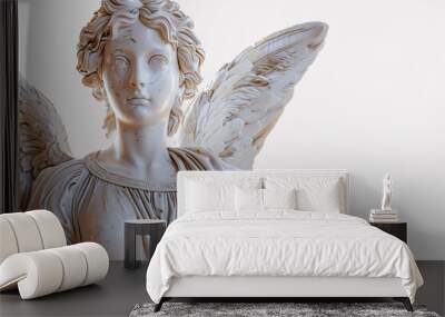 a statue of a woman with wings Wall mural