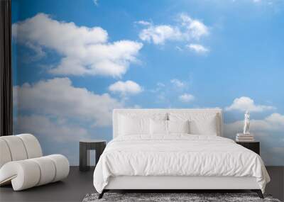 blue sky with white clouds - perfect for sky replacement Wall mural