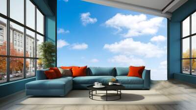 blue sky with white clouds - perfect for sky replacement Wall mural