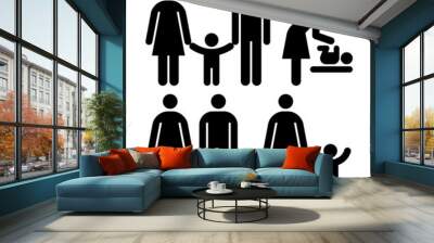 People family sign Wall mural