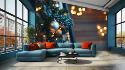 christmas background Wall mural