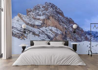 Ski resort of Selva di Val Gardena, Italy Wall mural