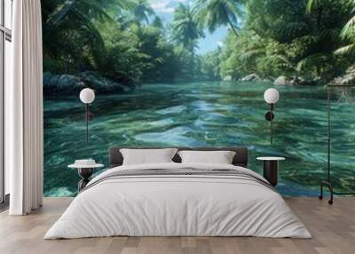 sea summer beach background Wall mural