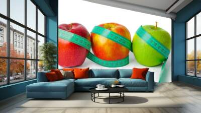 Apples and measuring tape Wall mural