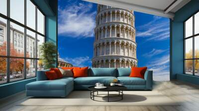 Basilica and the leaning tower in Pisa Italy Wall mural