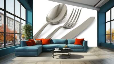 Fork, spoon and knife Wall mural