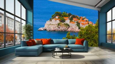 Island Sveti Stefan - Montenegro Wall mural