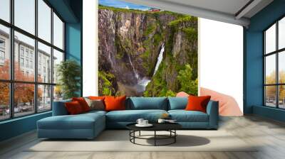 Norway travel photography in hand (my photo) Wall mural