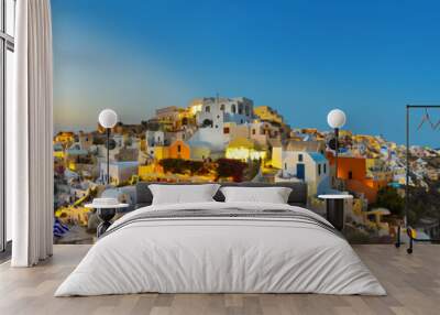 Santorini sunset (Oia) - Greece Wall mural