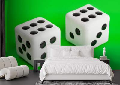 Two gambling dices Wall mural