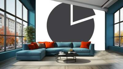 Pie chart icon Wall mural