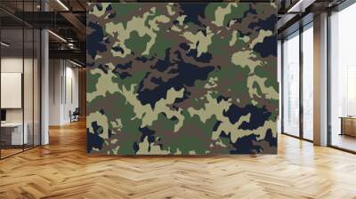 Fashionable camouflage pattern, military print .Seamless illustration Wall mural