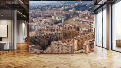 Landscapes streets of Nice, view from above Wall mural