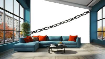 chain, stretched chain, isolate, symbol of aspiration and effort to hold Wall mural