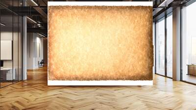 Vintage old grunge background texture paper scroll isolated on white. Brown burnt paper background. Wall mural