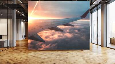 Above the clouds. Wall mural