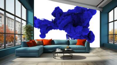 Textured blue paint. Wall mural