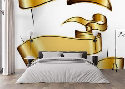 Gold ribbon collection Wall mural