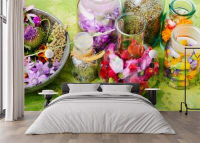 Alternative herbal medicine Wall mural