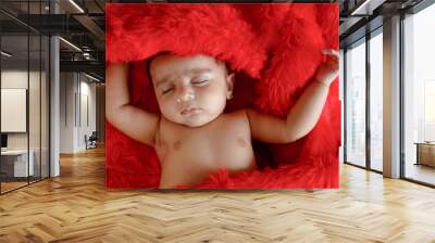 cute Indian baby girl Wall mural